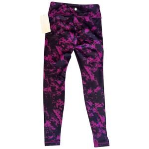 NWT Lululemon Wunder Under Pant *Full-On Luon Breezie Regal Plum Black size 8